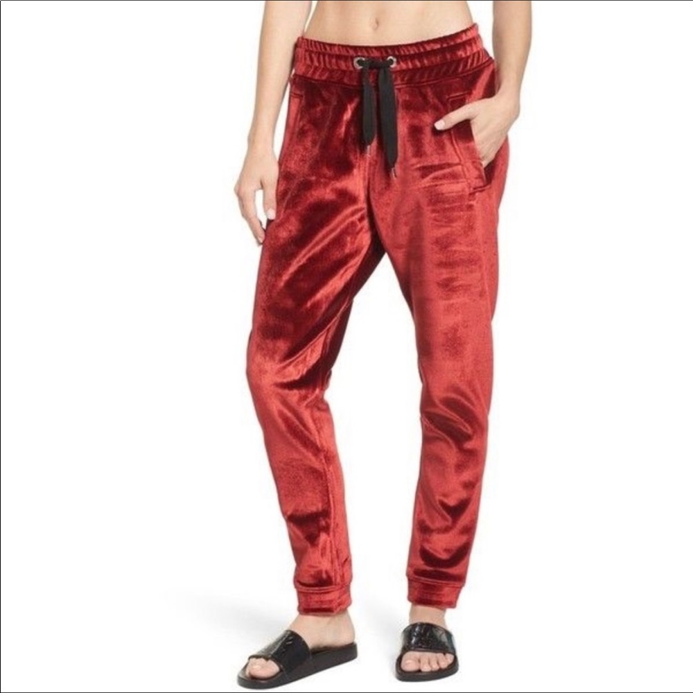 Red velvet Ivy Park pants